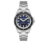 Spinnaker Croft Pioneer SP-5136 - Orologio automatico da uomo, con cinturino in acciaio inossidabile massiccio, 42 mm, Blu scuro, Croft Pioneer Automatico