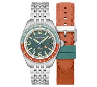Spinnaker Fleuss GMT SP-5120 - Orologio automatico da uomo con cinturino in acciaio inossidabile massiccio, 43 mm