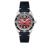 Spinnaker Mens 43mm Fleuss Automatic Oxblood Red Watch with Genuine Leather Strap SP-5055-07