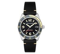 Spinnaker Mens 43mm Fleuss Automatic Sand Grey Watch with Genuine Leather Strap SP-5055-0B