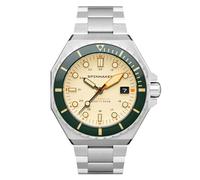 Spinnaker Mens 44mm Dumas Automatic Sahara 3 Hands Watch with Solid Stainless Steel Bracelet SP-5081-CC