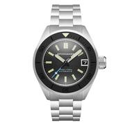 Spinnaker Mens 45mm Piccard Automatic Volcano Black Watch with Stainless Steel Bracelet SP-5098-33
