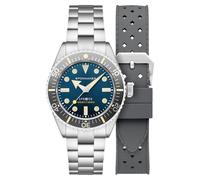 Spinnaker Orologio automatico Spence 300 da uomo, 40 mm, con cinturino in acciaio inox massiccio SP-5097, blu navy, Fascia da braccio
