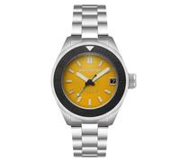 Spinnaker Orologio da uomo automatico Piccard da 45 mm con cinturino in acciaio inossidabile massiccio SP-5098, Giallo limone, Bracciale