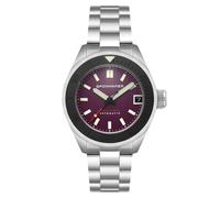 Spinnaker Orologio da uomo automatico Piccard da 45 mm con cinturino in acciaio inossidabile massiccio SP-5098, Viola scuro, Bracciale