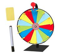 Spinner - 24 pollici gioco d'azzardo, robusta roulette da tavolo, girevole colorato con 15 slot, supporto bifacciale | ruota per premi, carnevale, fiere, eventi di festa
