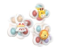 Spinner A - Giocattoli Da Bagno Rotanti In ABS PP | Giocattolo Sensoriale Fidget | Set Di Sonagli Per Aeroplano In 3 Pezzi Per Bambini Piccoli, 1-3 Anni | Divertimento Per