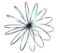 Spinner a movimento infinito - Giocattolo geometrico a flusso cinetico, braccio flessibile interattivo con robuste bobine pieghevoli, supporto per scienze 'educazione, ideale per lo studio in aula