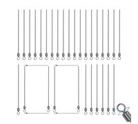 Spinner Bait Wire Shaft | Albero da Spinner con filo ad anello | per pesci per acqua Ice Lake Boat Dock Bass Attività all'aperto Beach River