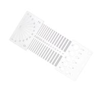 Spinner Control Card - Acrylic Ruler for Sewing | 12 Hole Twist Angle Design, Portable Combination Tool, Clear Measurement Guide, Compact Threading Aid, Perfect for Beginners Tailors