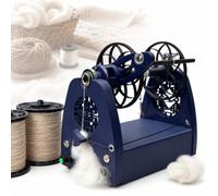 Spinner e avvolgitore elettrico per filati, controllo a pedale, quadrante velocità regolabile, include riduttore da 6 mm e 3 bobine per tessitura della lana, miscelazione, progetti di Roving