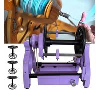 Spinner elettrico per filati, ruota rotante e avvolgitore per palline con | Versatile filatore con controllo a pedale per una facile torsione di lana e fibra a casa