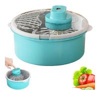 Spinner elettrico per insalata e rondella di produzione, asciugatrice da | Ciotola per la pulizia della frutta, doppia funzione di lavaggio e asciugatura, base antiscivolo, ideale per preparare