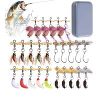 Spinner Fishing Lures Angling Spinner Baits Gear Kit Beginner Fishing Lures
