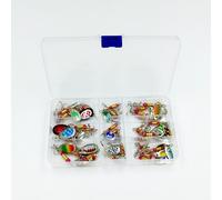 Spinner in Metallo da Pesca Set 30PCS con Scatola per Cattura Efficace di Basse