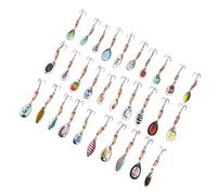 Spinner in Metallo da Pesca Set 30PCS con Scatola per Cattura Efficace di Basse