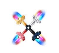 Spinner Luminoso Giocattolo a Forma di USB Ricaricabile 4 Pezzi | Spinner Da Luminoso Per Bambini Oltre 6 Anni Viaggi Scuola Ufficio Auto Tragitto Quotidiano Relax