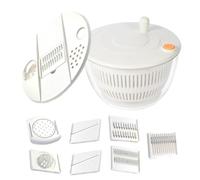 Spinner per insalata per fette di verdure, centrifuga ed essiccatore vassoio per insalata, asciugatrice multifunzionale scolapiatti per cetriolo aglio patate vegetariane