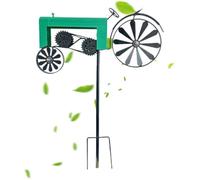 Spinner per uccelli riflettente - Spinner a vento | Spinners da cortile sottomarini, mulinello per trattore per prato, mulinelli a vento in metallo resistente alle intemperie per giardino, cortile