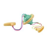 Spinner per uova strapazzate | Agitatore per uova a mano con corde da tirare, frullatore bianco tuorlo d'uovo, strumento per cucinare uova in cucina