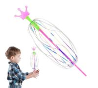 Spinner Twirler per Spinner per Les, Rainbow Magic Bubble Wand, Giocattoli a Bolle Anello