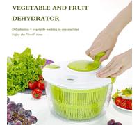 Spinner verde per verdure con fori di drenaggio a forma di barra per rimozione r