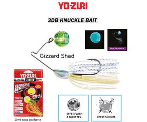 Spinnerbaits YO-ZURI 3DB Knuckle Bait Gizzard Alosa ( Gzsh ) Luccio Pike
