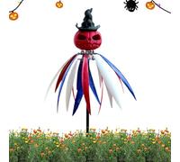 Spinners for Yard and Garden, Scarecrow Garden Spinners Outdoor, Windmill Sculture Spooky Halloween Decorations for Outside Pathway Porch Balcony Party Holiday