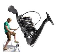 Spinningg Reels - Fishing Reels | Carp Reel For Silent Fishing, Metal Body High Ratio Bait Cast Quiet Smooth Action spinningg Reel For Families and Beginners