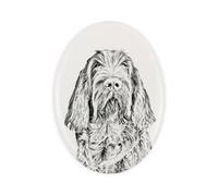 Spinone italiano lapide con foto di cane Art-Dog