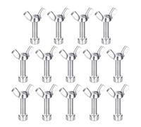 Spinotti in Acciaio per Bat da Tornio con bulloni e ad alette antiscivolo | Set di 14 Pin Utensile per Tornio da Ceramica casa, insegnamento, classe, mobili, artigianato, scultura e ri