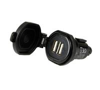 Spinotto Din-Tech, caricabatteria Din 2 porte Usb - Fast Charge - 2700 mA - 12/3