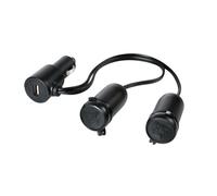 Spinotto presa accendisigari + USB con uscita doppia 12/24V