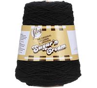 Spinrite Lily Sugar 'N Cream Gomitolo, Black, Confezione da 1