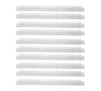 Spinsinetto di plastica Pbice a spirale di pettine di plastica 26 fori 100 Foglio funzionamento manuale ABS trasparente per uffici di carta per foglie sciolte ufficio 10pcs