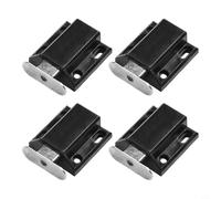 Spinta magnetica per installazione per armadio di 4 chiusure a pressione touch per porta per cassetti e armadietti, alloggiamento in plastica in bianco, facile fissaggio a vite, set per cucina aperta