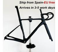 Spinta telaio da strada completamente in carbonio freno a disco Max 700 * 32C AERO telaio per bicicletta da strada BSA cavo interno completo con manubrio DI2
