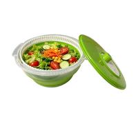 Spintastic Salad Spinner - Portable Foldable Manual Dryer, Shaker Bowl