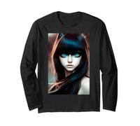 Spio con Il Mio Occhio di Gatto - Ritratto Digitale Cat Girl Maglia a Manica