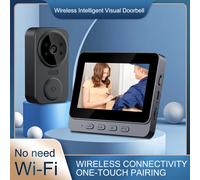 Spioncino digitale 2.4G WiFi Rilevazione automatica Visualizzatore digitale domestico Visione notturna IR Videocitofono intelligente Campanello Telecamera Citofono bidirezionale
