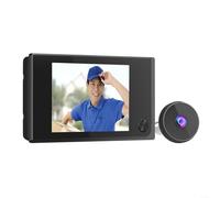 Spioncino digitale con schermo LCD da 3,5 pollici, videocitofono HD 720p, spioncino di sicurezza grandangolare a 120°, unità esterna in lega di zinco ed elegante cornice interna
