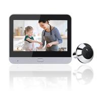 Spioncino Digitale Wireless per Porta, Telecamera di Sicurezza Digitale LCD 1080P con Monitor 4,3 Pollici, Spioncino 120 Gradi, Visione Notturna IR, Rilevamento del