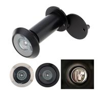 Spioncino for porta da 180 gradi in ottone massiccio 2 pezzi 14 mm for fori di sicurezza ad alta definizione con spessore della 1,33 a,3 pollici Per Porte Interne Ed Esterne(Color-Black)