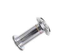 Spioncino For Porta In Materiale D'ottone Installazione Facile Angolo Di Visione 220 Gradi Lunghezza Regolabile Sicurezza Home Office Hotel Maggiore Chiarezza Sulla Sicurezza(Silver)