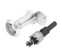 Spioncino for porta regolabile da 2 pezzi for angoli di visione personalizzati, garantisce la tua sicurezza vedendo chiaramente l'esterno(Color-Silver)