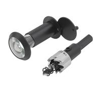 Spioncino for porta regolabile da 2 pezzi for angoli di visione personalizzati, garantisce la tua sicurezza vedendo chiaramente l'esterno(Color-Black)