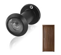 Spioncino per Porta,220° Angolo di Visione,Antifurto Resistente Copertura Privacy,Installazione su porta da 35-60 mm Spessore,Privacy Sicurezza Casa Ufficio Hotel,Spioncino Porta(Nero)
