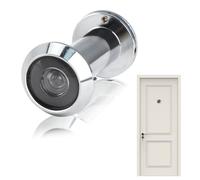 Spioncino per Porta,220° Angolo di Visione,Antifurto Resistente Copertura Privacy,Installazione su porta da 35-60 mm Spessore,Privacy Sicurezza Casa Ufficio Hotel,Spioncino Porta(Argento)