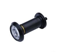 Spioncino per porta a 180 gradi con ampio angolo di visione e copertura posteriore per privacy, costruzione in lega di zinco per resistenza e longevità sullo spessore della porta 42 60 mm (nero)