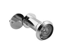 Spioncino per porta in ottone con protezione da sguardi indiscreti grandangolare 220°, lenti ottiche in vetro, diametro 16 mm, spioncino in ottone con trapano, lunghezza regolabile per porte di 35-60